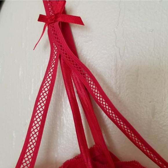 HIPS & CURVES Red Strappy Lace Cup Chemise 2X - NWOT - Picture 2 of 5